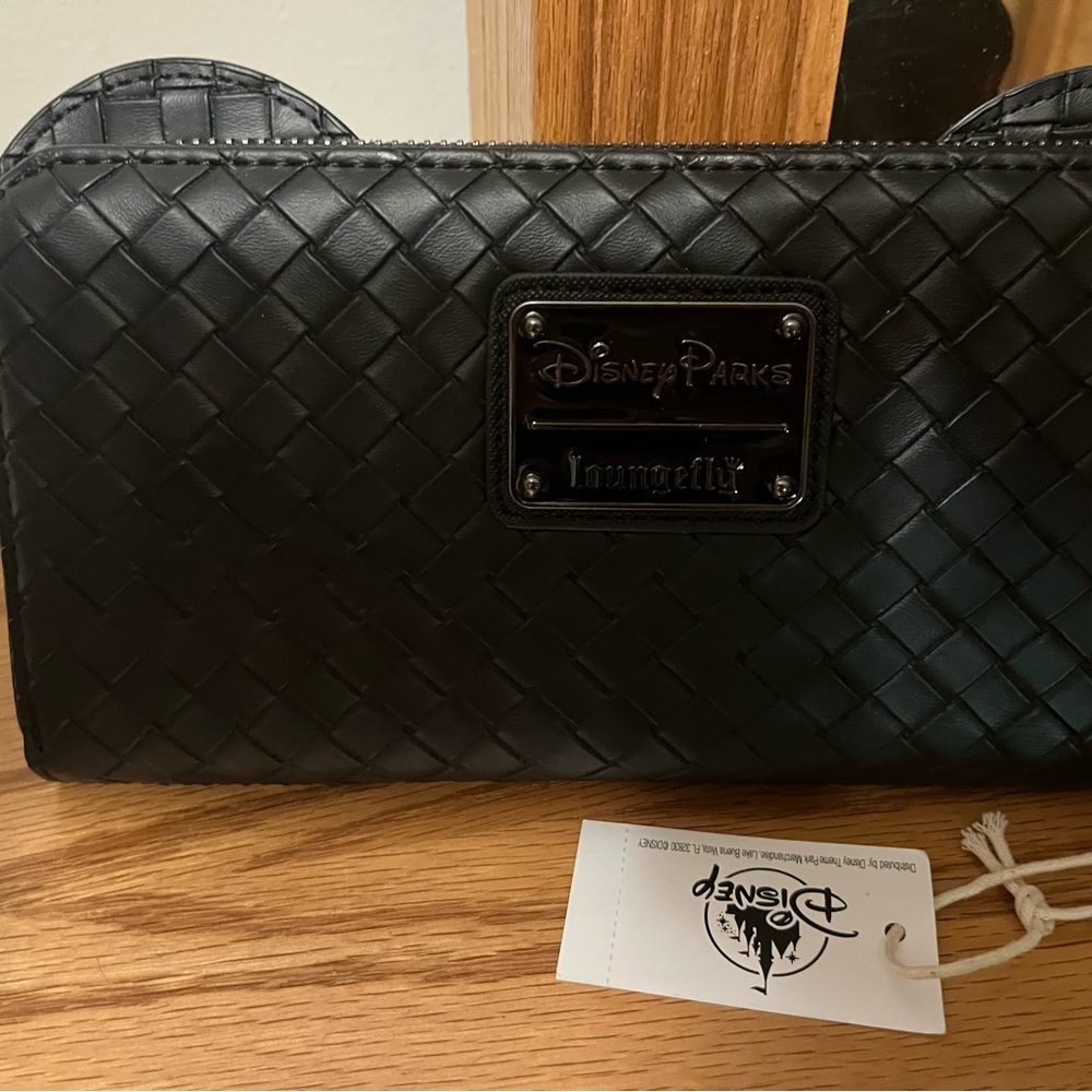 Disney Parks Black Woven Wallet